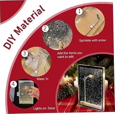 DIY Snowfall❄️Lamp with Street Light Snow lamp