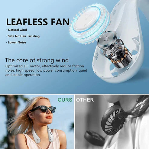 Portable Pocket Rechargeable Neck Fan