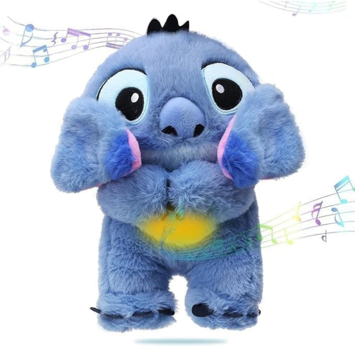 Breathing Stitch Teddy with Light & Heartbeat