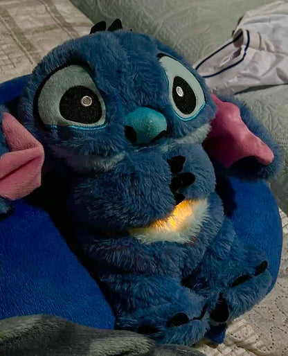 Breathing Stitch Teddy with Light & Heartbeat