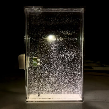 DIY Snowfall❄️Lamp with Street Light Snow lamp