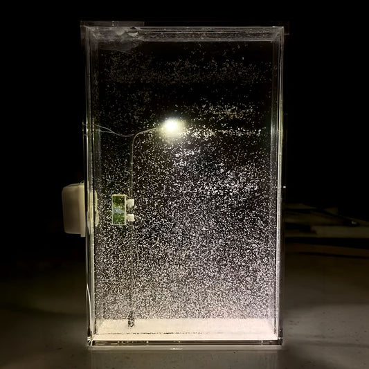 DIY Snowfall❄️Lamp with Street Light Snow lamp