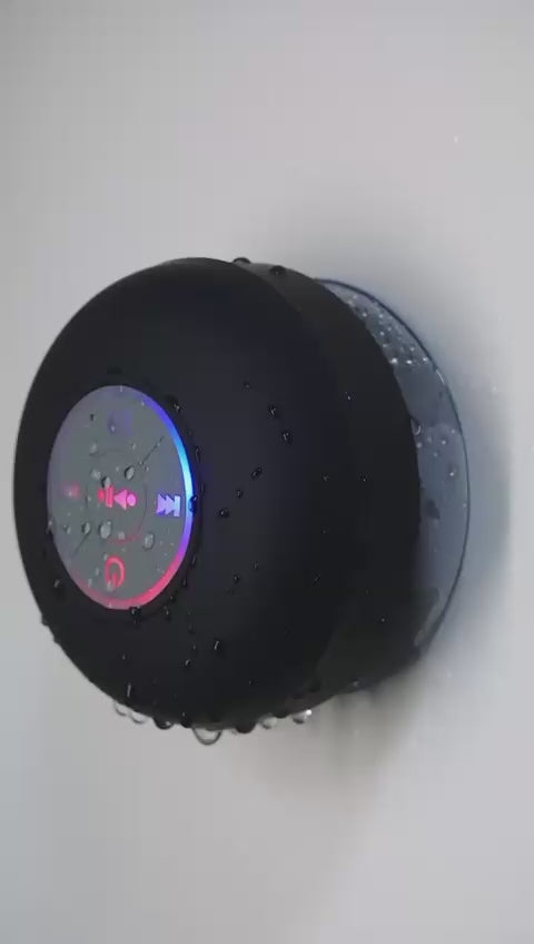 RGB Bluetooth Shower Speaker – Waterproof with LED Light